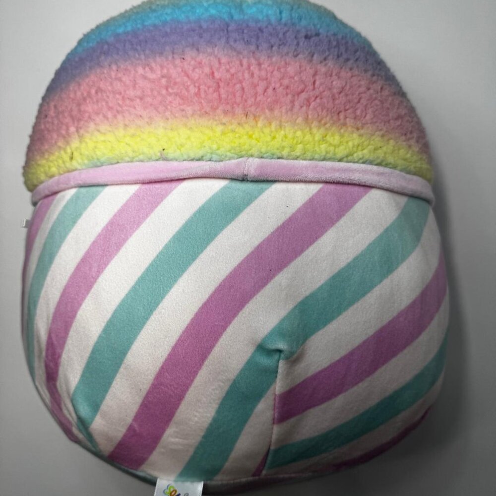 Squishmallows Rare Bevin Rainbow Snow Cone Plush, Official Kellytoy Plush - Picture 2 of 3